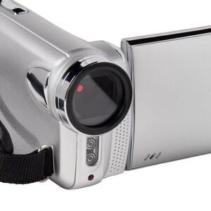 Digital Camcorder 2.7K 8MP heyday Silver 512GB Storage Built‑In Mic Vlogging